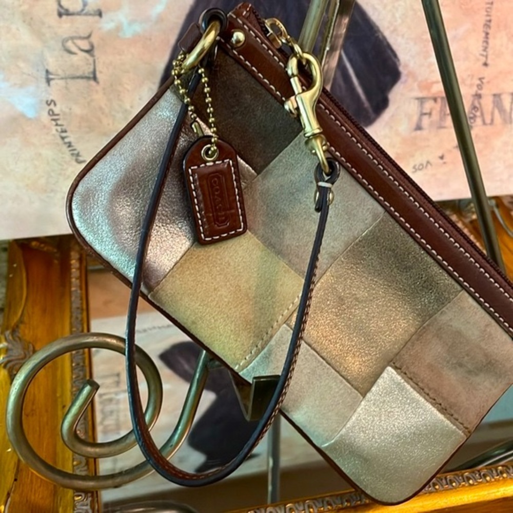 Coach Patchwork Leather Wristlet - image 6